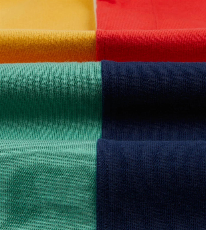 Paneled Rugby Shirt Multi Color