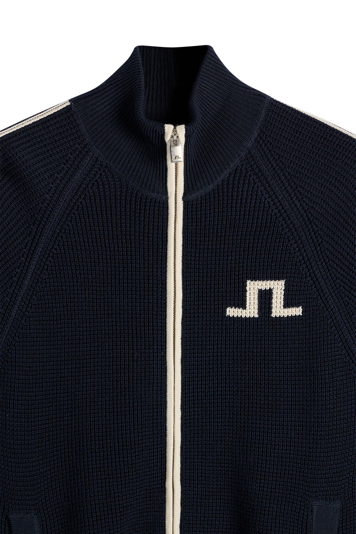 Craig Zip Knit Cardigan JL Navy