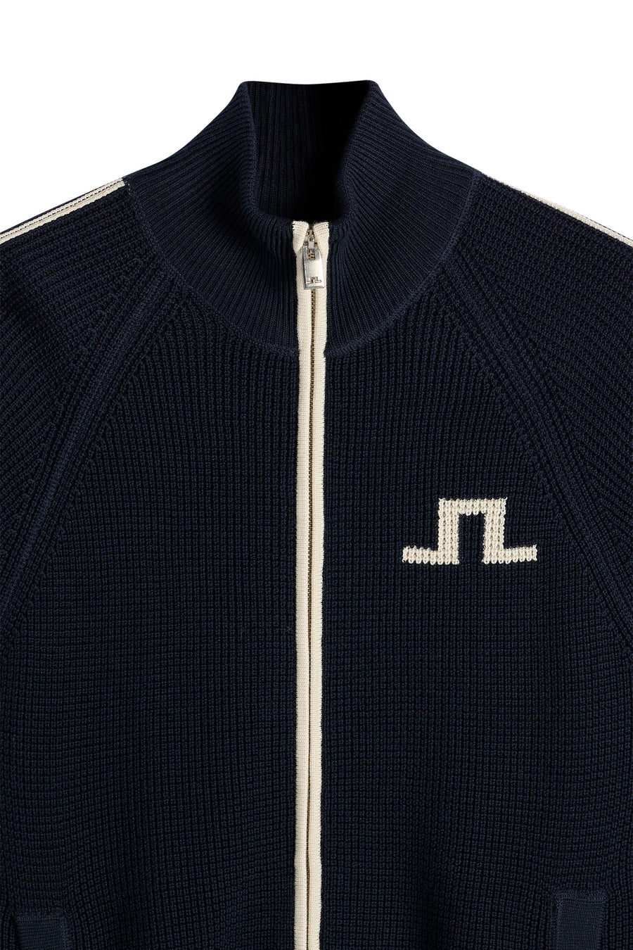 Craig Zip Knit Cardigan JL Navy