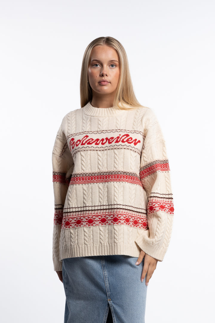 Holzweiler Logo Sweater- Red Mix