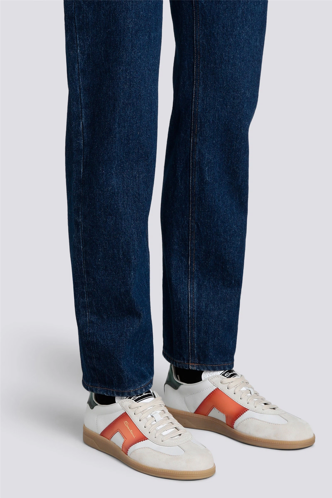 DBS Olympic Leather Sneaker Green/White/Orange