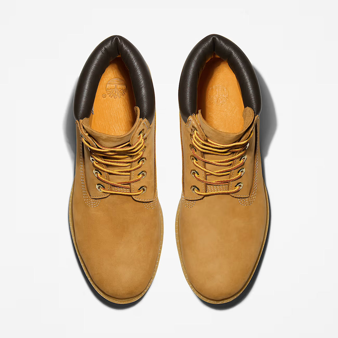 Premium 6 Inch Lace Up Waterproof Boot Wheat