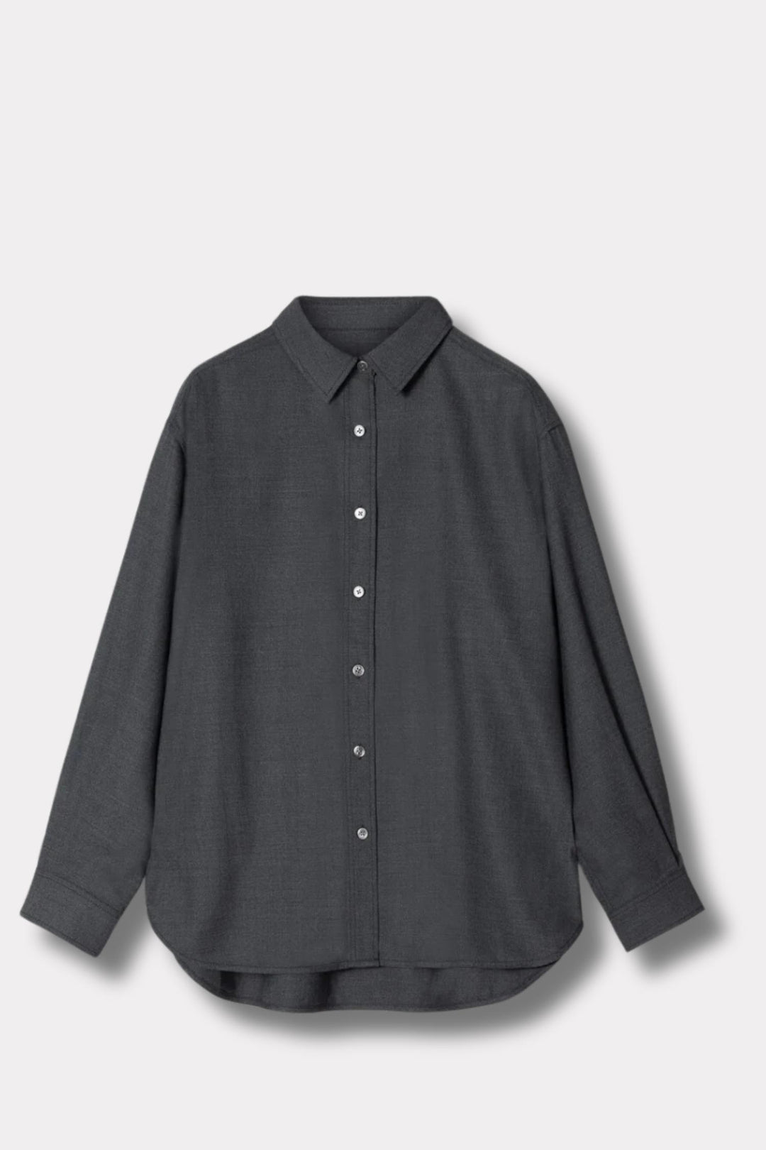 Tailored Oversized Shirt- Charcoal Grey