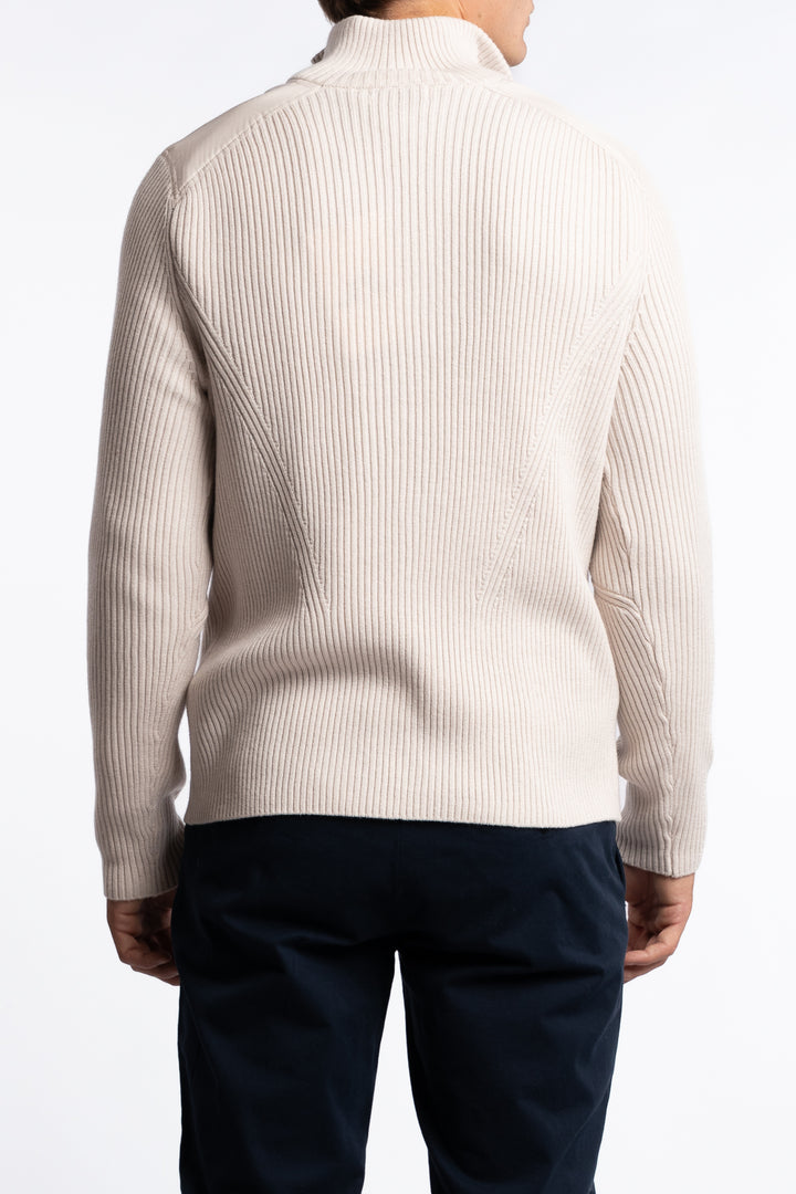 Martin Knitted Hybrid Jacket Moonbeam
