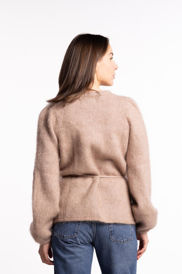 Fredrikke Chunky Cardigan- Hazel beige