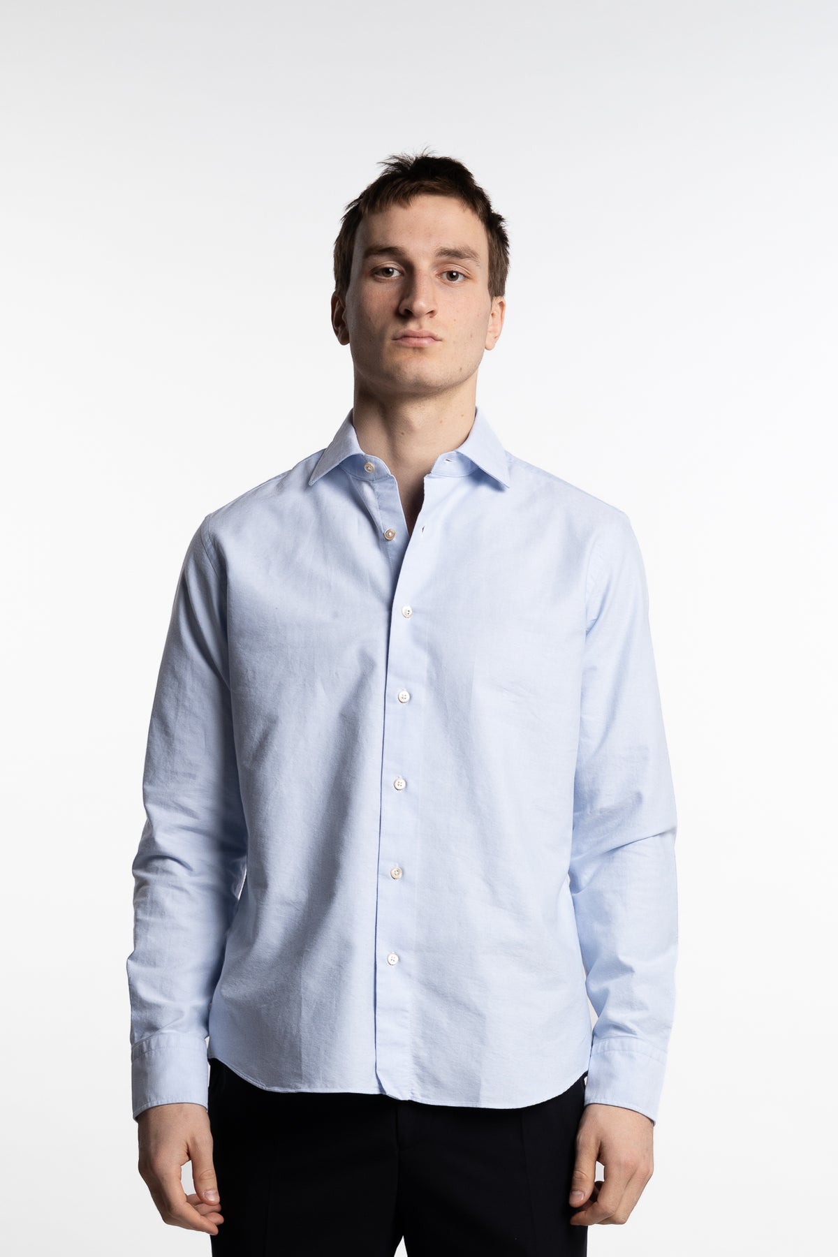 Cotton Oxford Shirt Light Blue