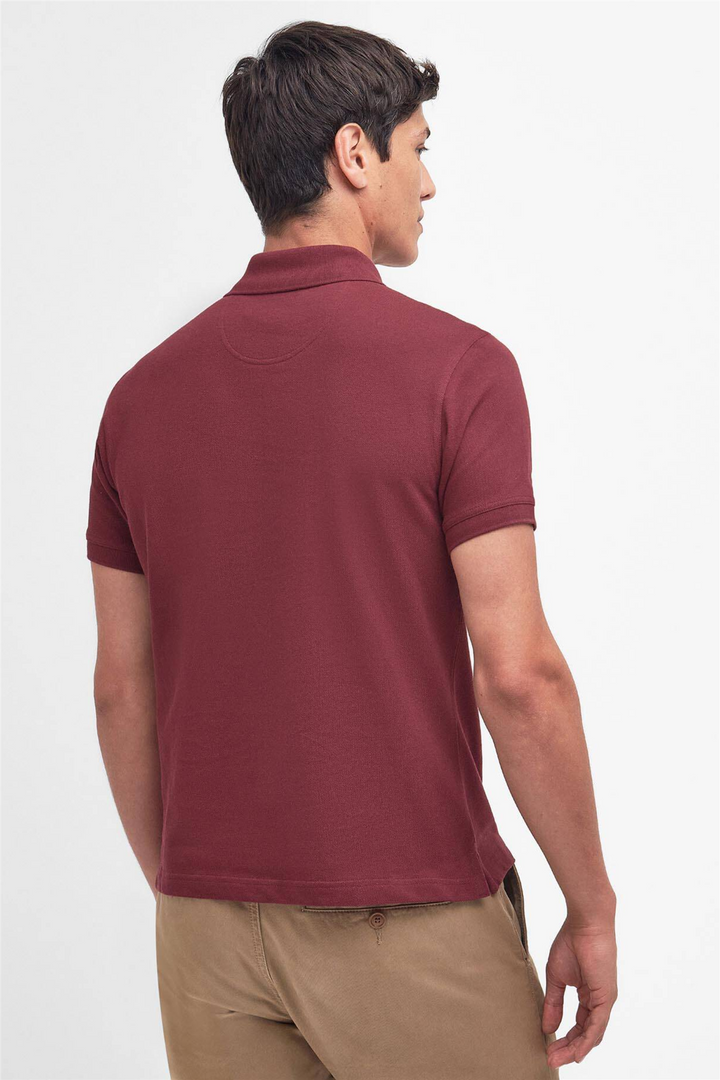 Tartan Pique Polo Shirt Ruby