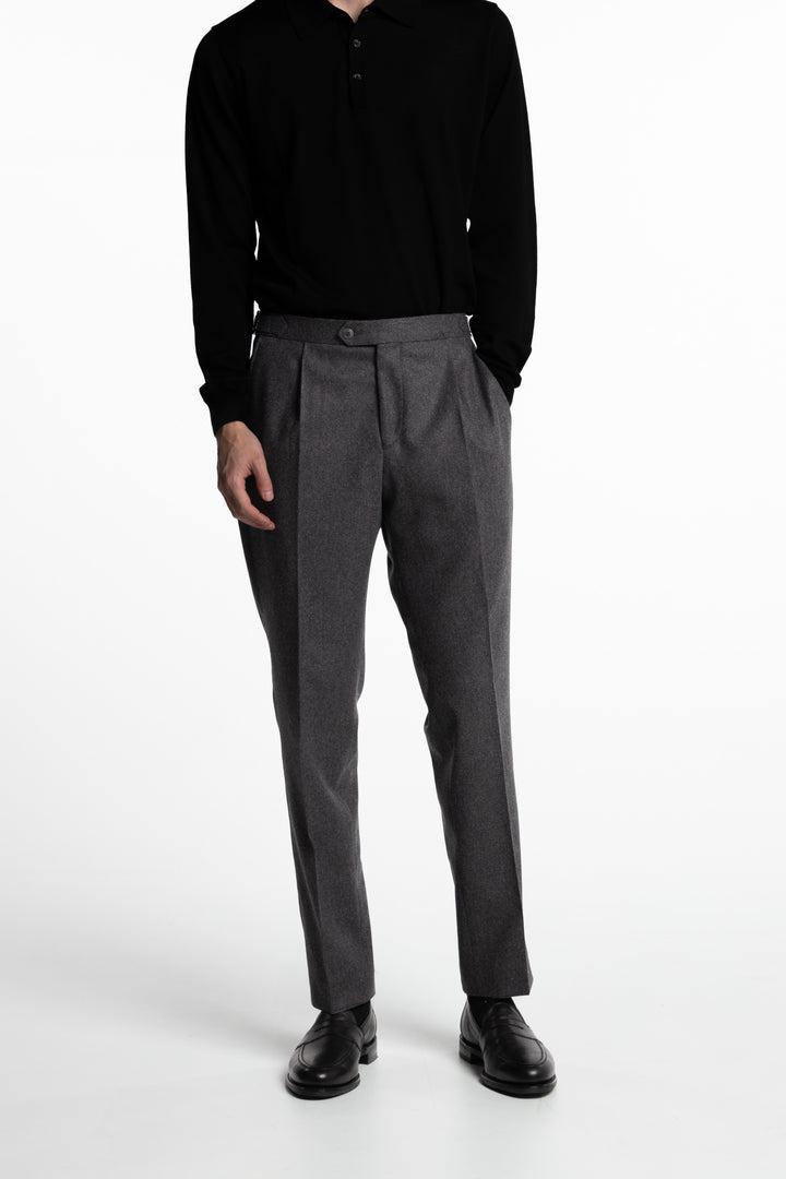 Prato Flannel Trousers Sting Grey