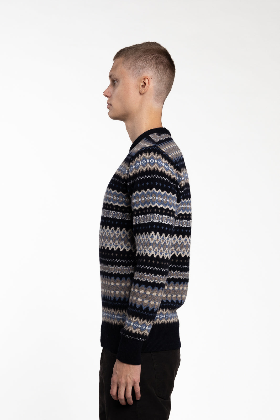 Case Fair Isle Crew Midnight