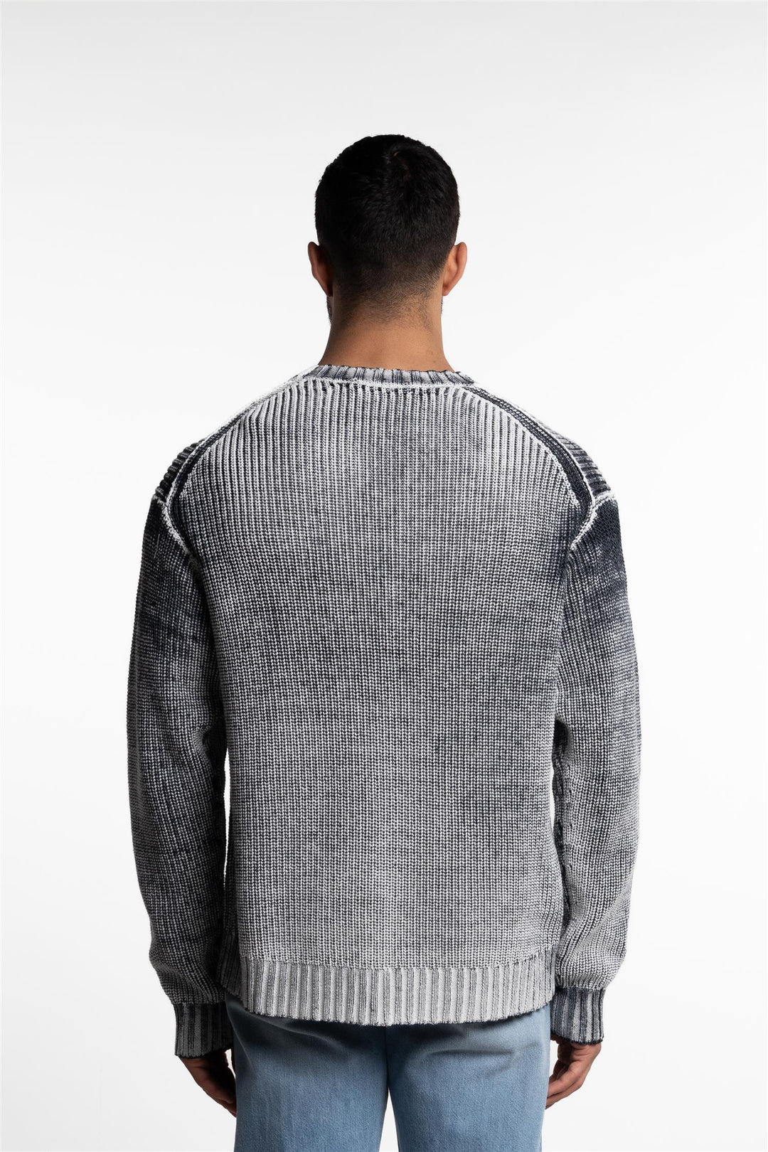 Crew Neck Jumper Black/White