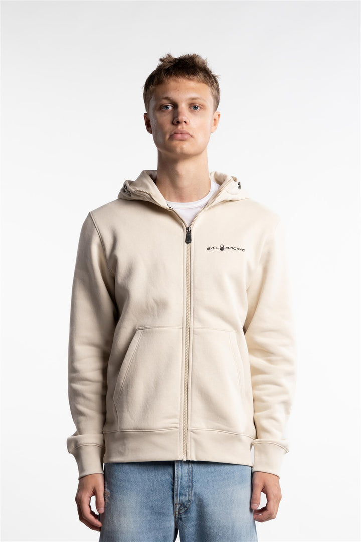 Bowman Logo Zip Hood Ivory