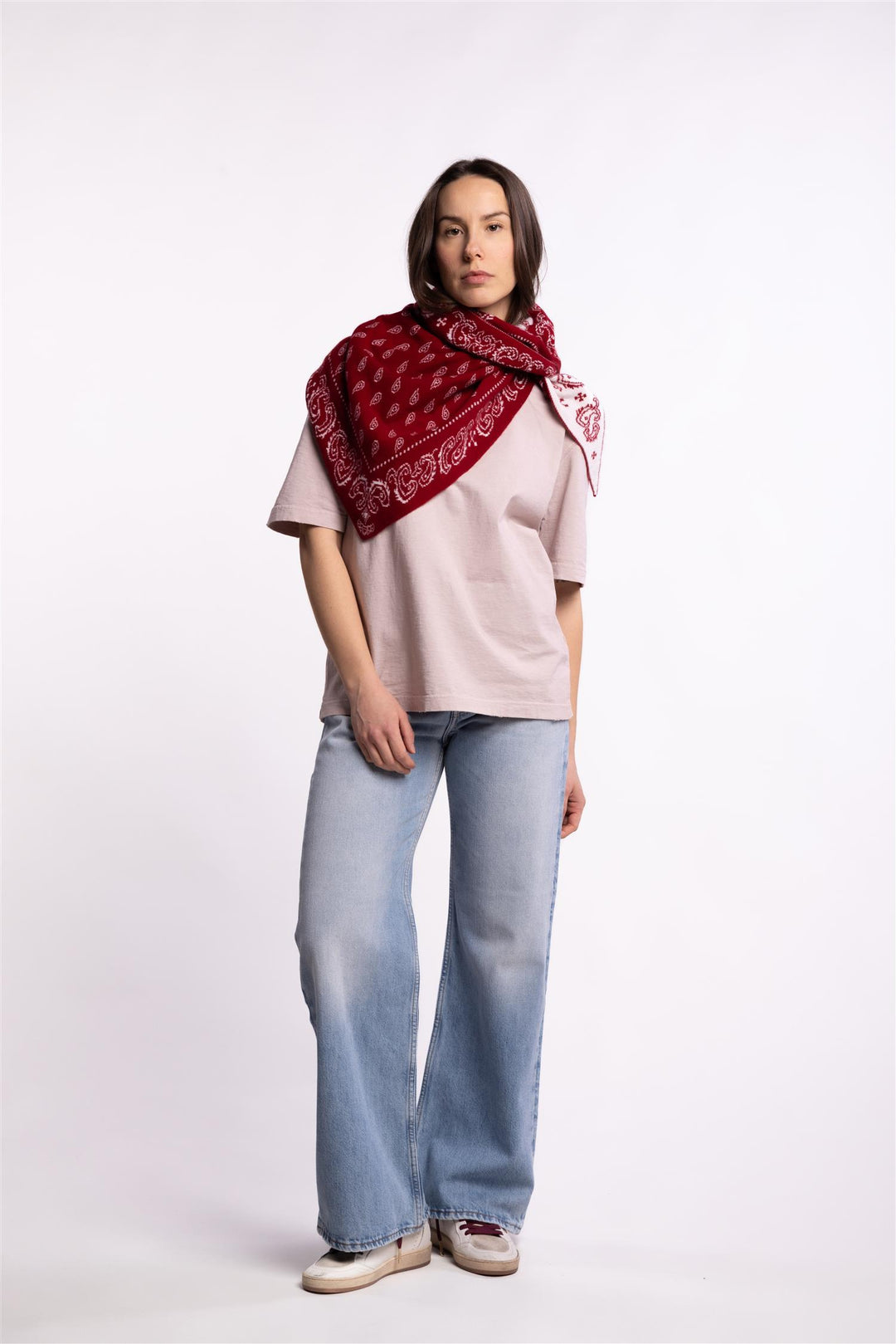 Relaxed Fit T-Shirt Logo Patch- Shadow Gray