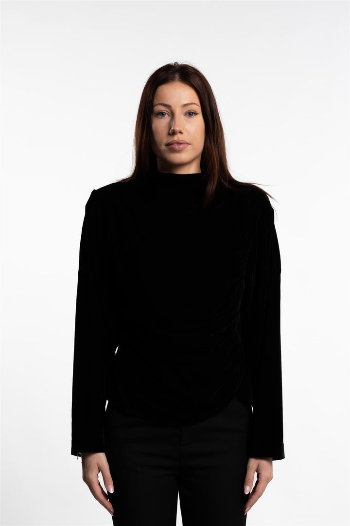 Jet Top Velvet- Black