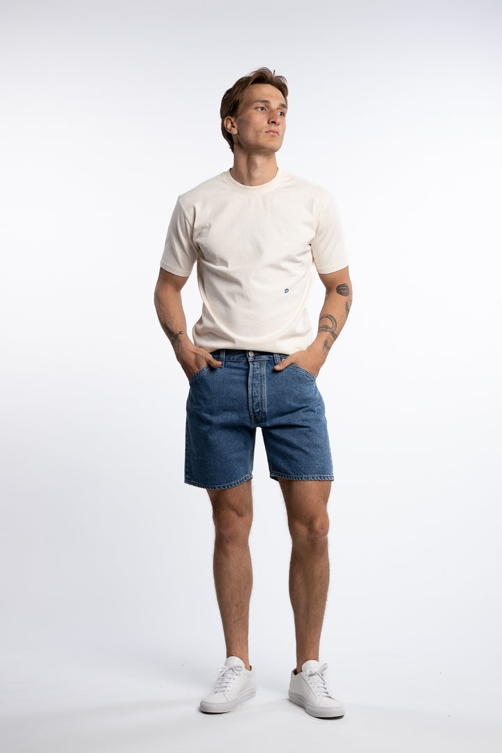 Natural Indigo 5-Pocket Short Stone Wash