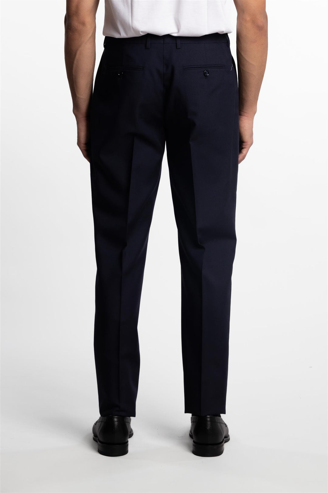 Attitude Wool/Mohair Trousers Navy