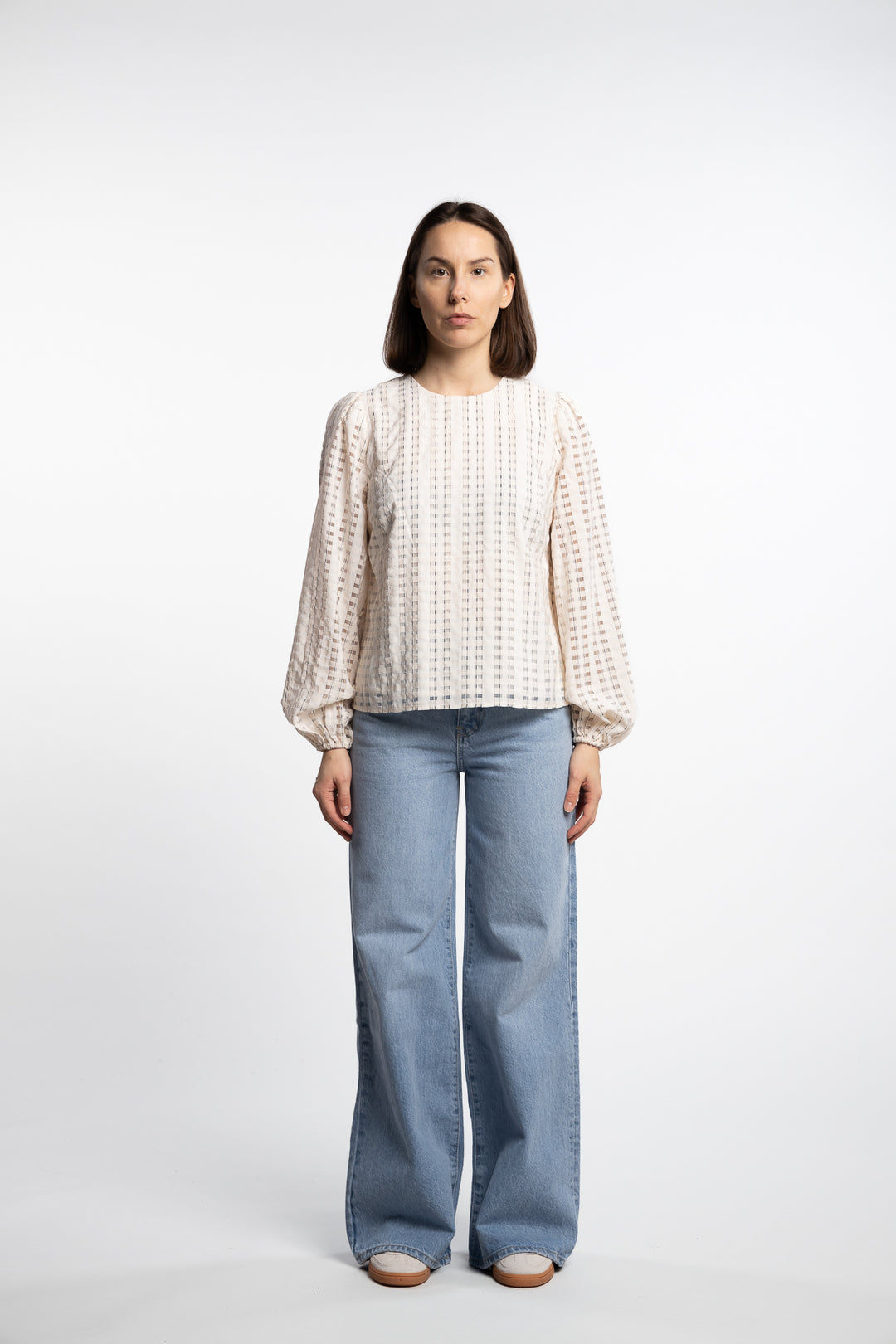 Rina Blouse- Cream Check