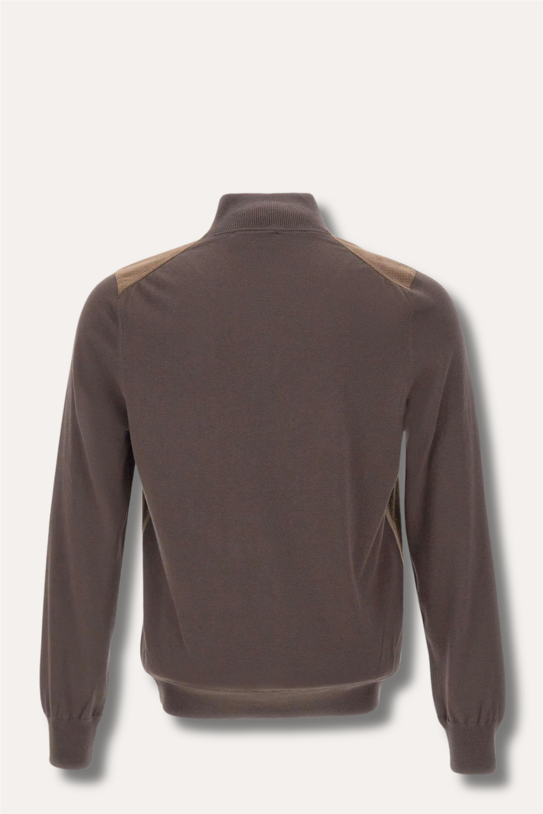 Organic Cotton and Alcantara Jacket Brown