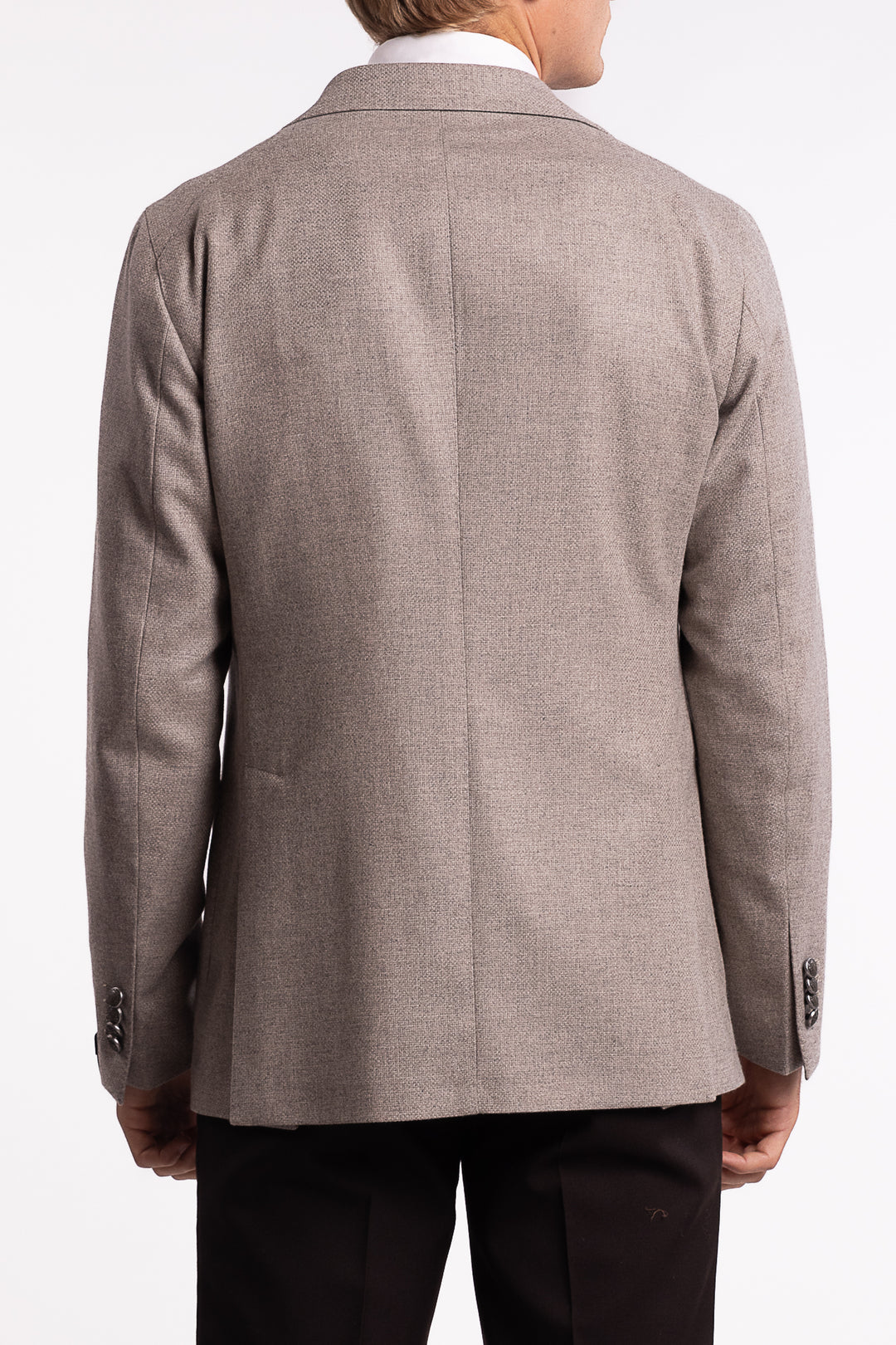Virgin Wool/Cashmere Slim Fit Blazer Grey