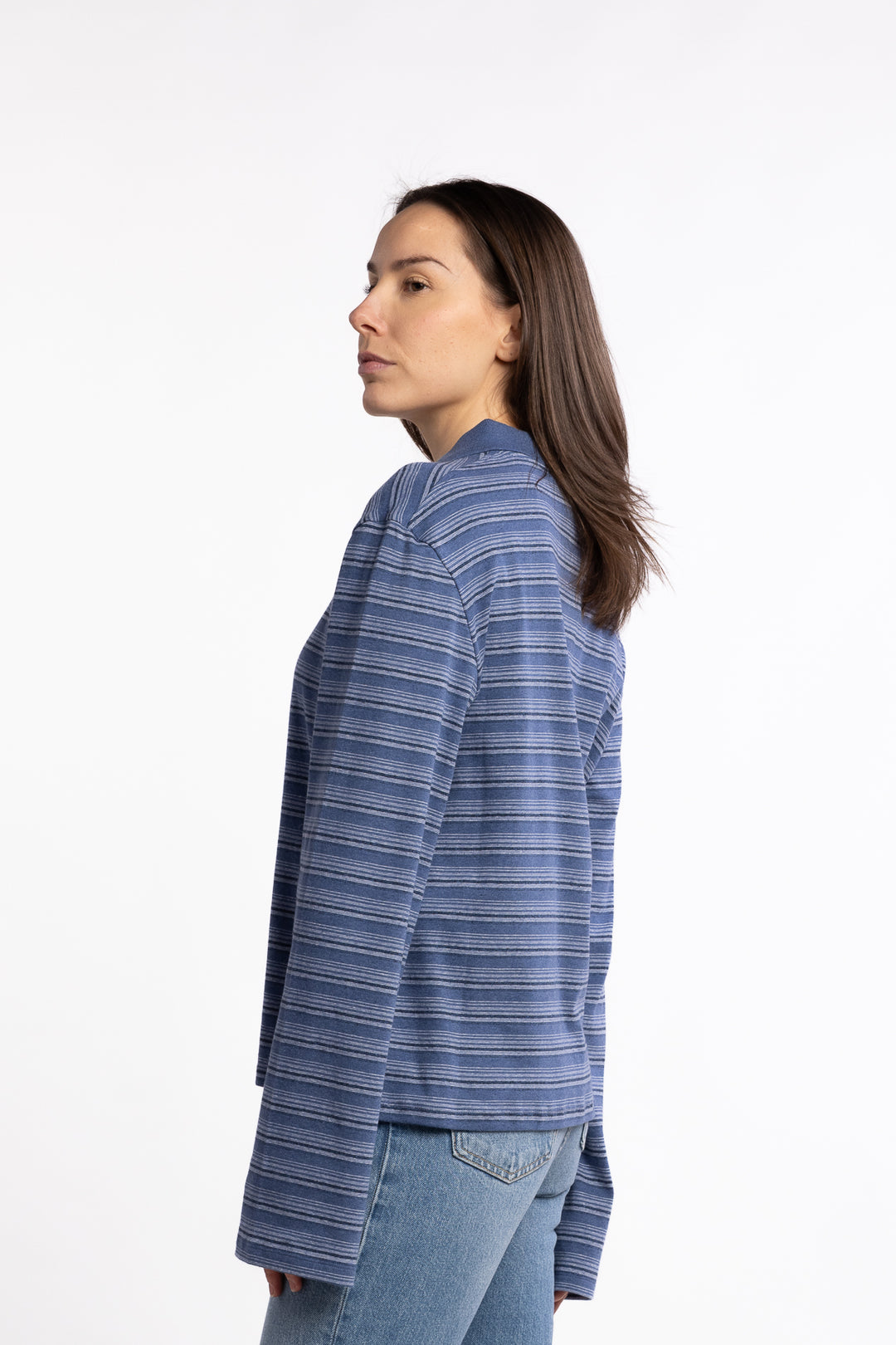 Sunny Polo- Blue Stripe