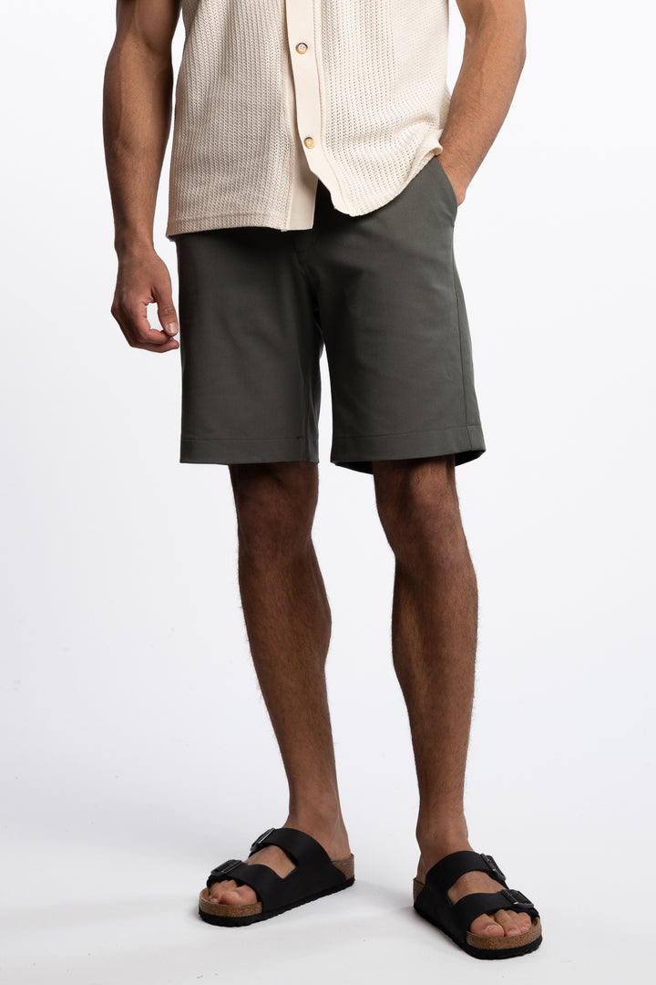 Como Light Reg Shorts Forest Green