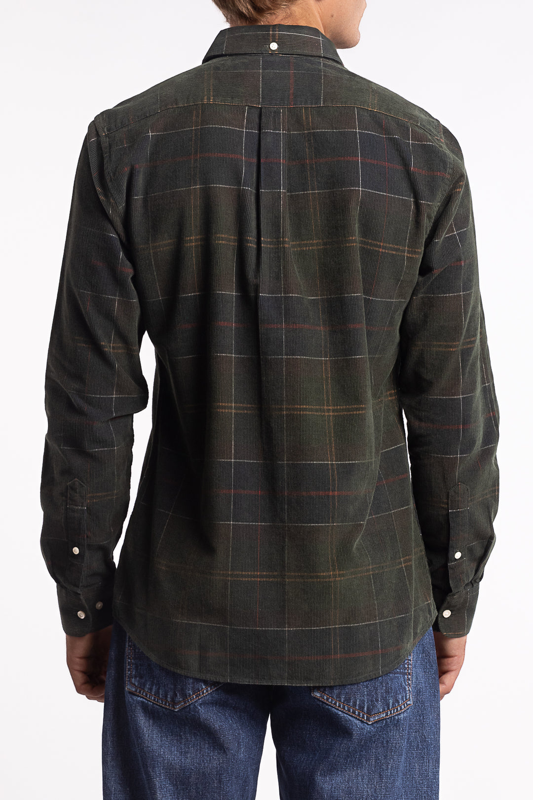 Blair Tailored Long-Sleeved Cord Shirt Classic Tartan