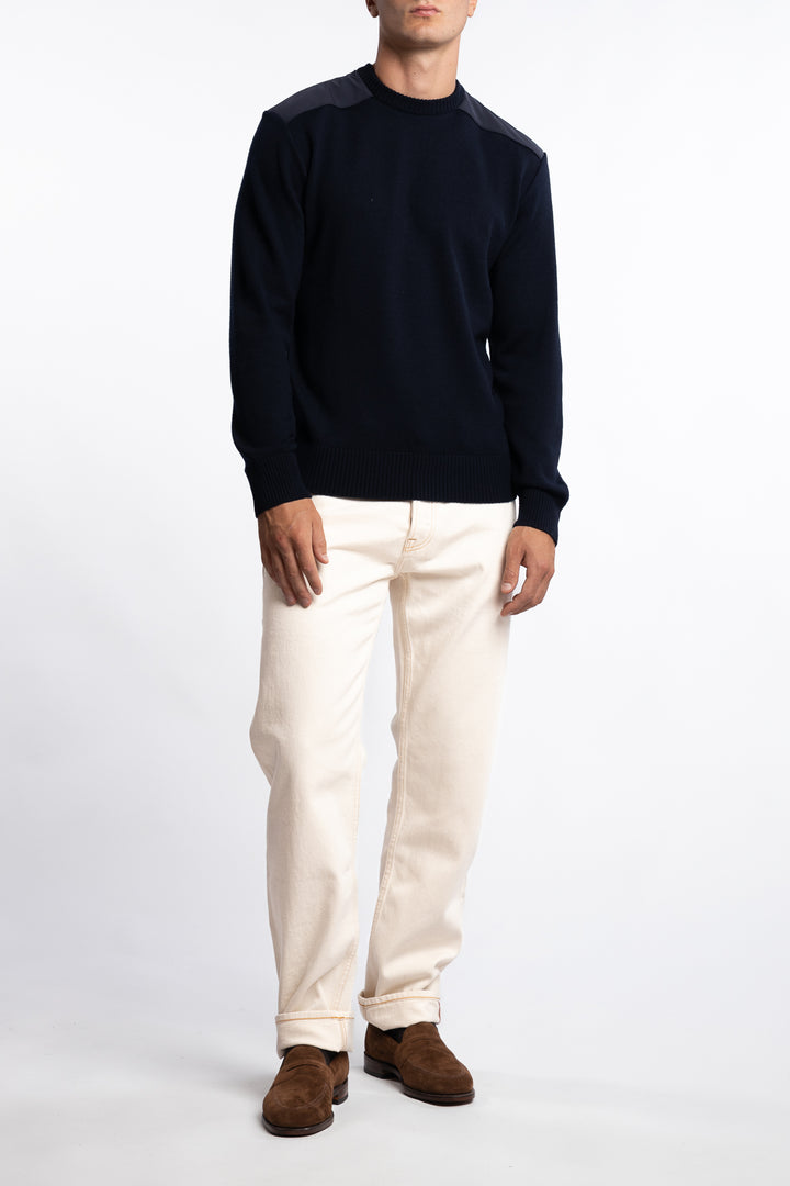 Wool Crew Neck Navy