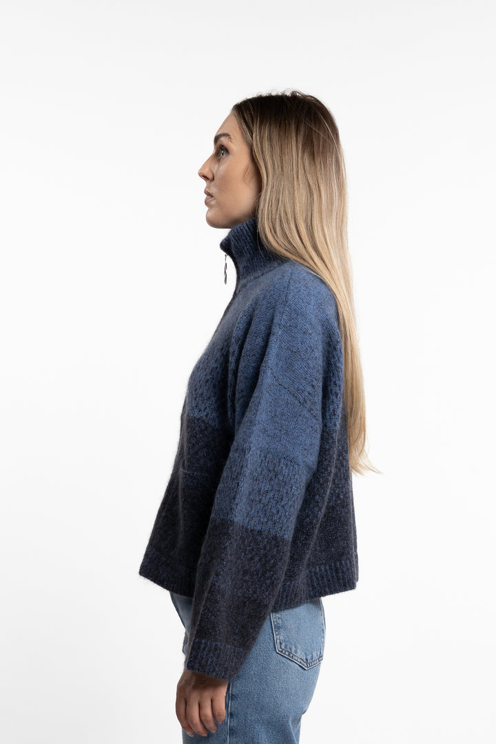 Tine Cardigan- Blue Mix