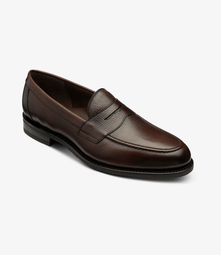 Imperial Penny Loafer Dark Brown Grain