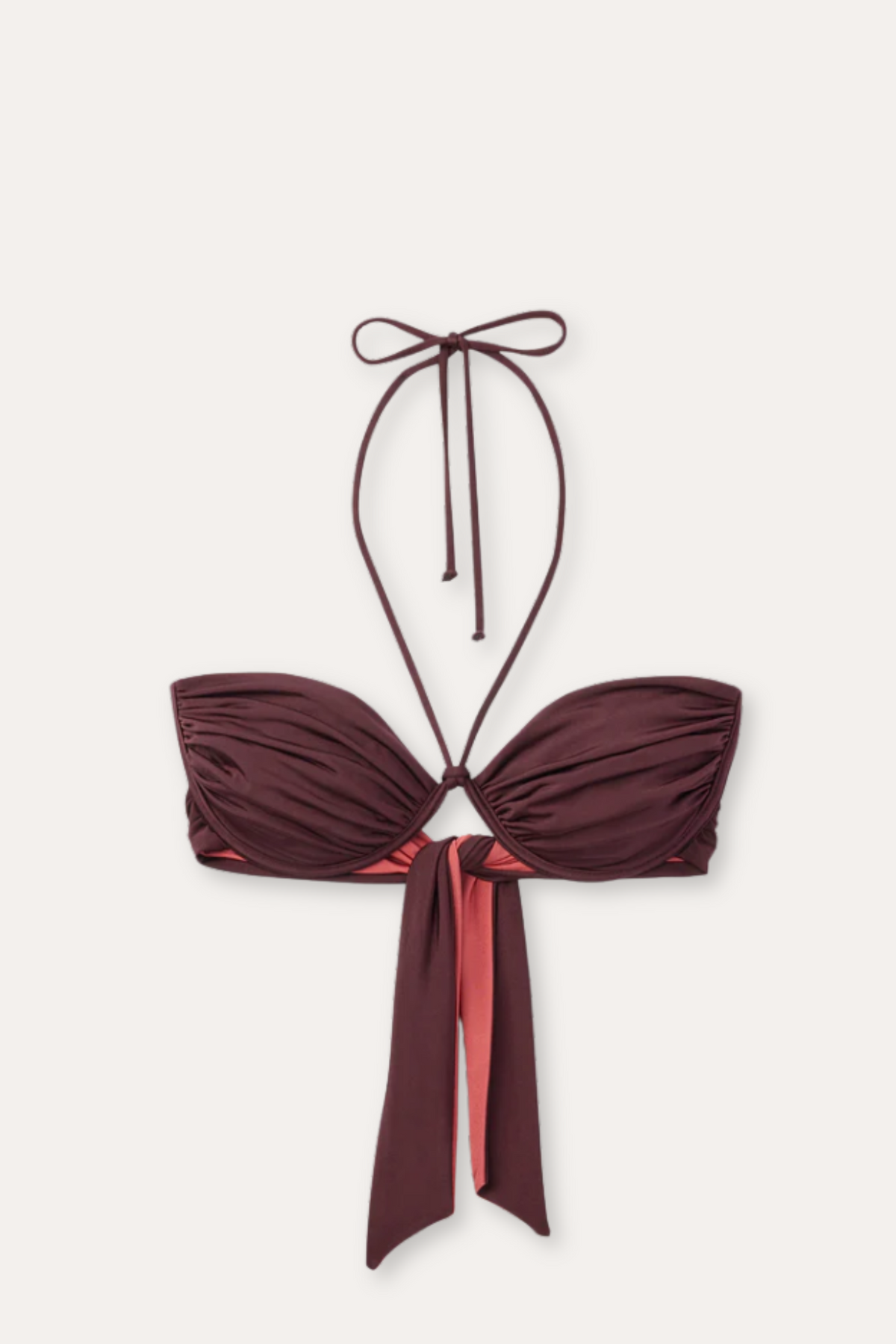 Billow Bikini Top - Burgundy
