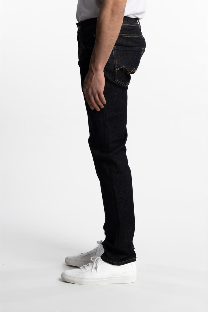 Grover Straight Fit Jeans Hyperflex Re-Used Raw Denim Black