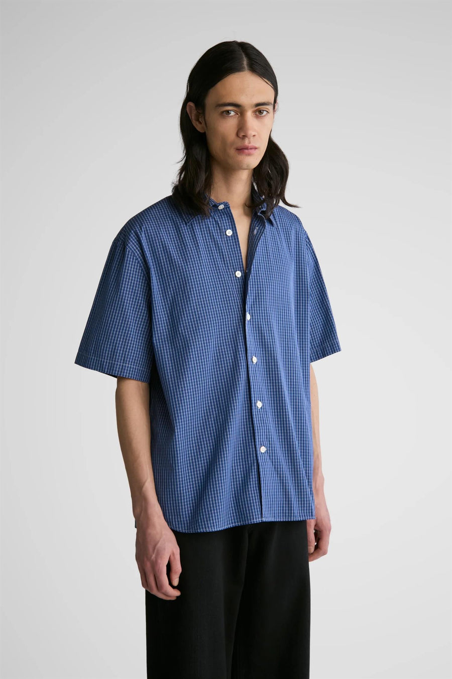 Brass Tee Blue Clerk Check
