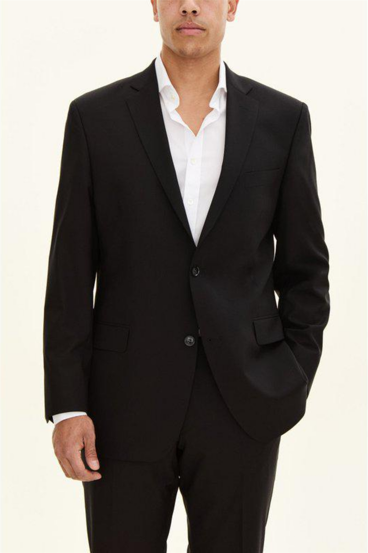 Joel Wide Fit Blazer Black