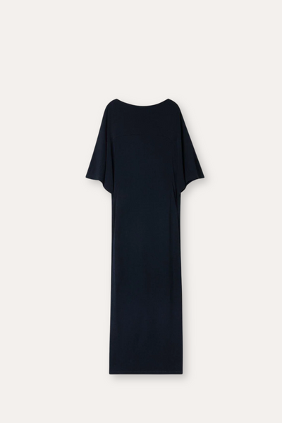 Crépe Jersey Batwing Dress - Navy