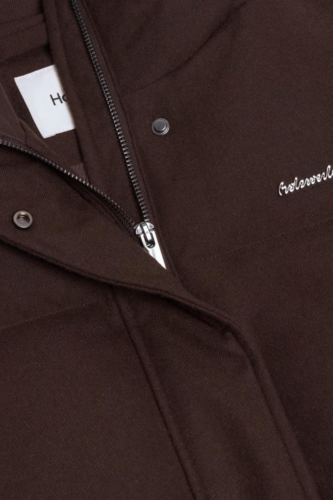 Tech Wool Down Jacket - Dk. Brown