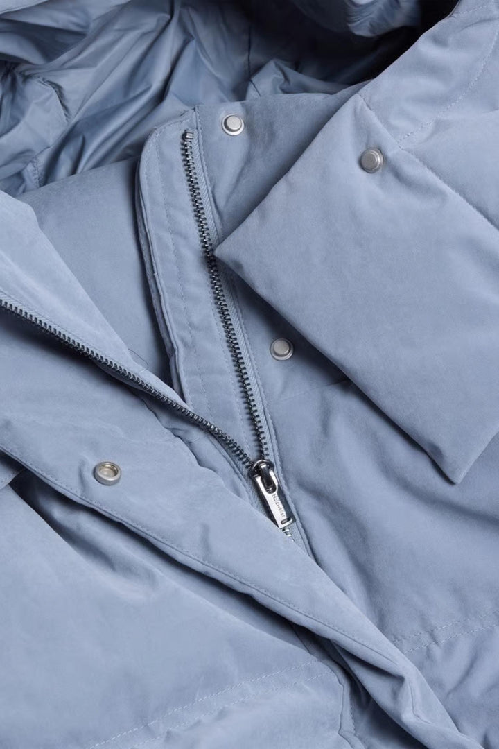 Steilia Brushed Down Jkt - Lt. Blue