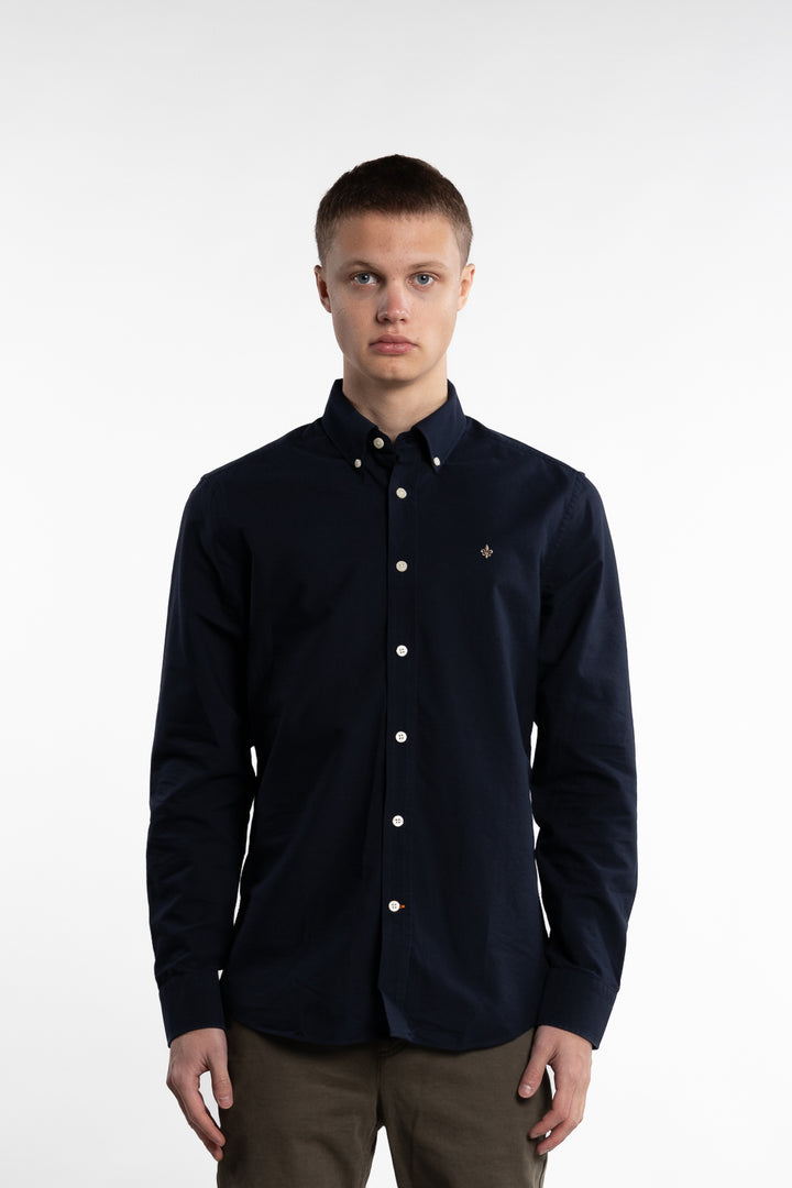 Oxford Slim Fit Button Down Shirt Navy