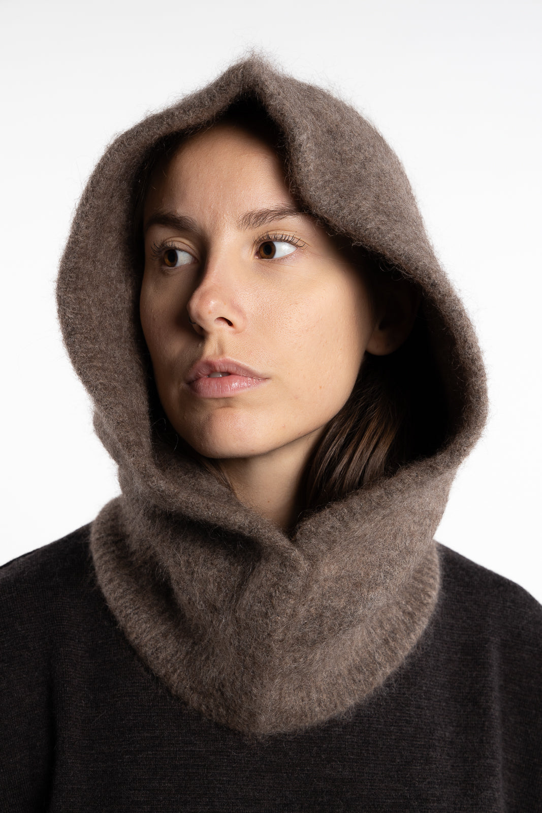 Kajsa Chunky Balaclava- Brown