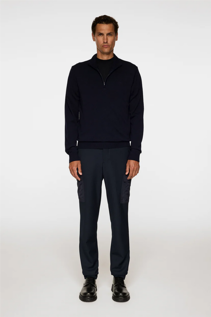 Kiyan Merino Quarter Zip JL Navy