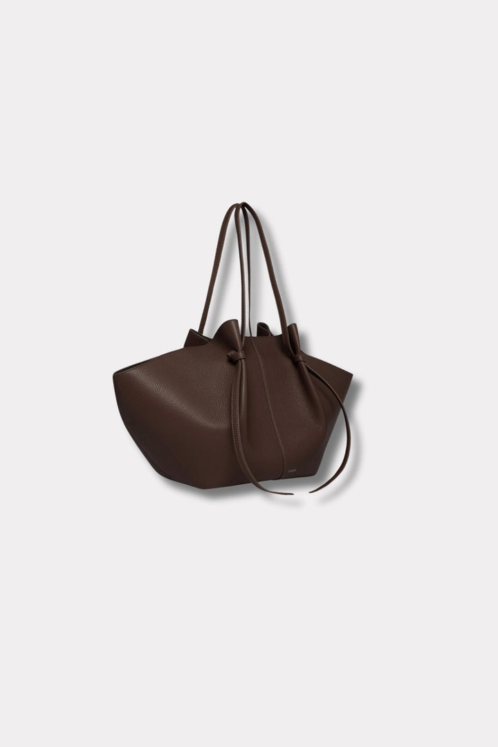 Large Mochi- Espresso Pebble Grained Leather