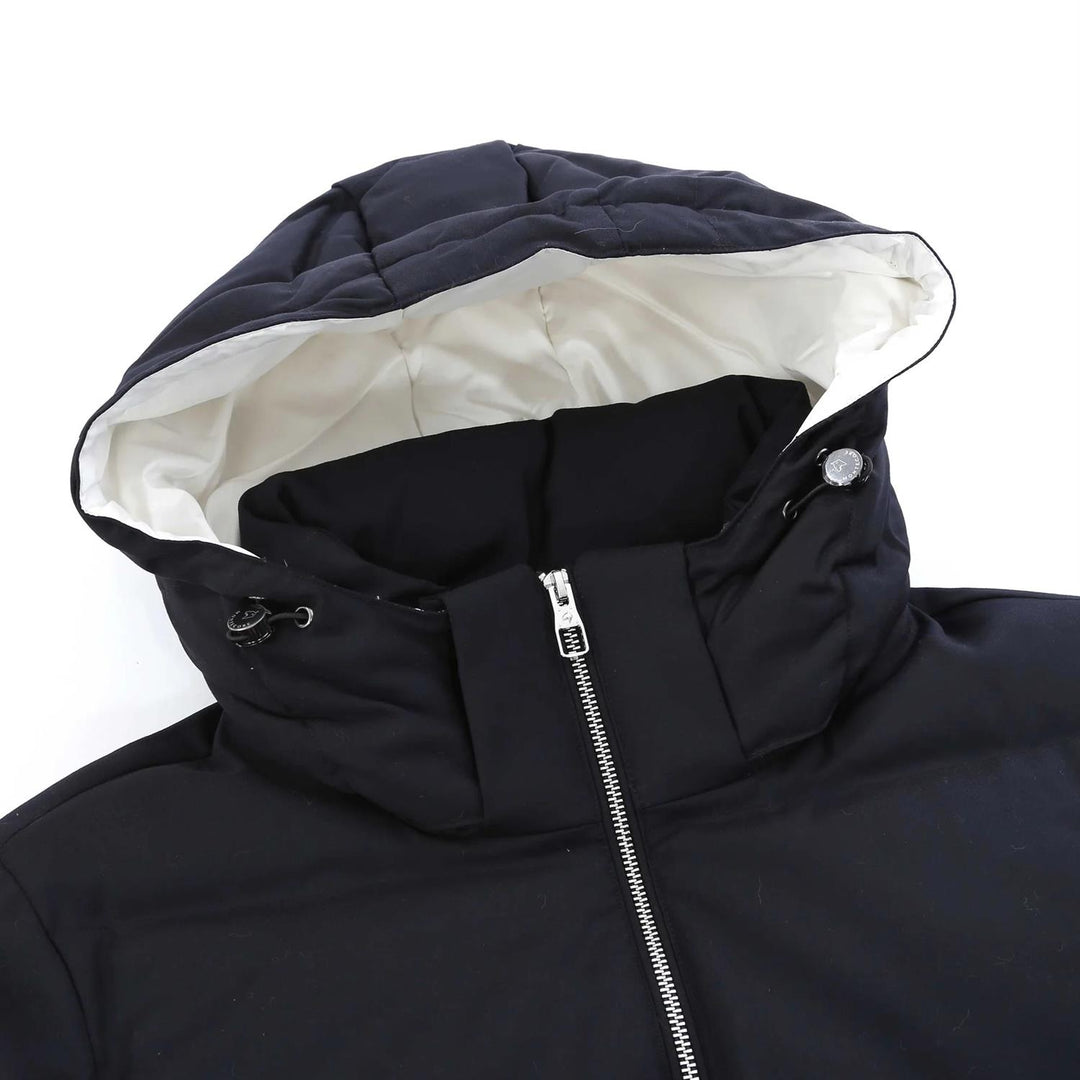 Hooded Down Jacket Navy
