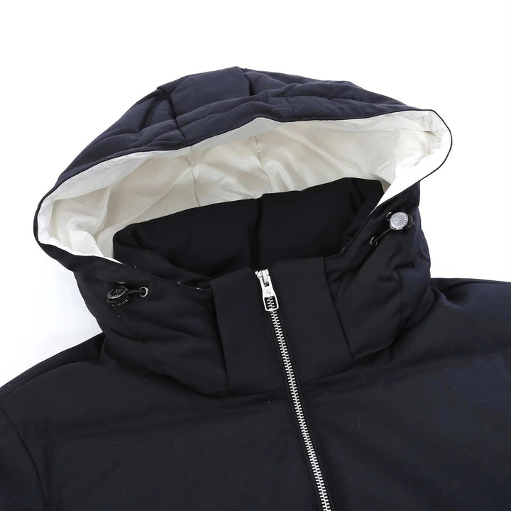 Hooded Down Jacket Navy