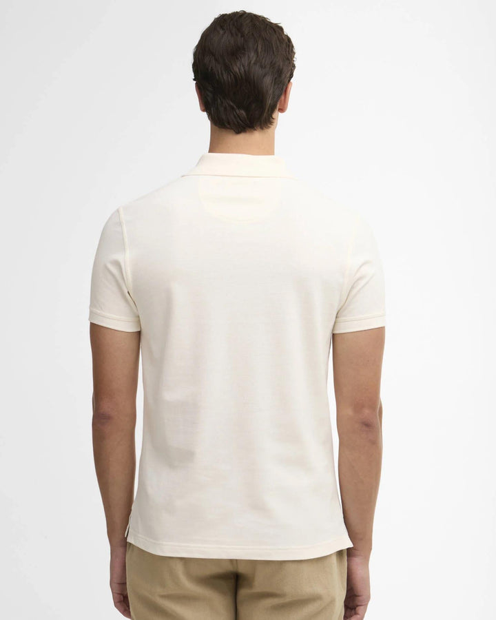 Tartan Pique Polo Shirt White