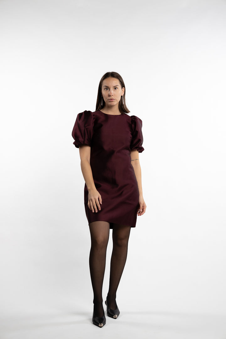 Marie Dress- Bordeaux