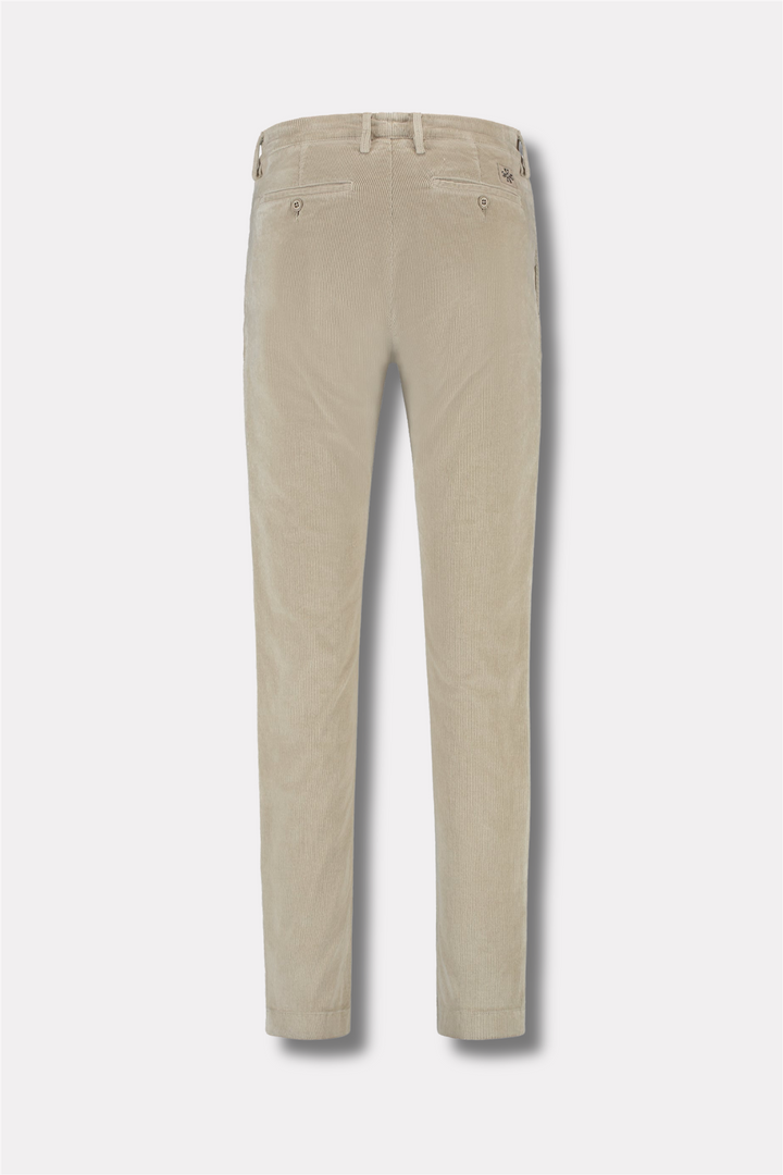 Bobby Slim Fit Corduroy Chinos Off White
