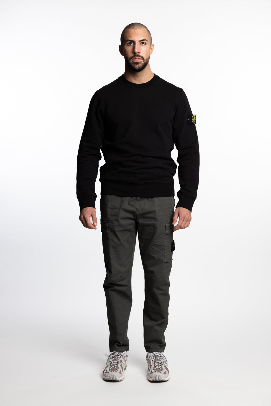 Garment Dyed Crewneck Sweatshirt Black