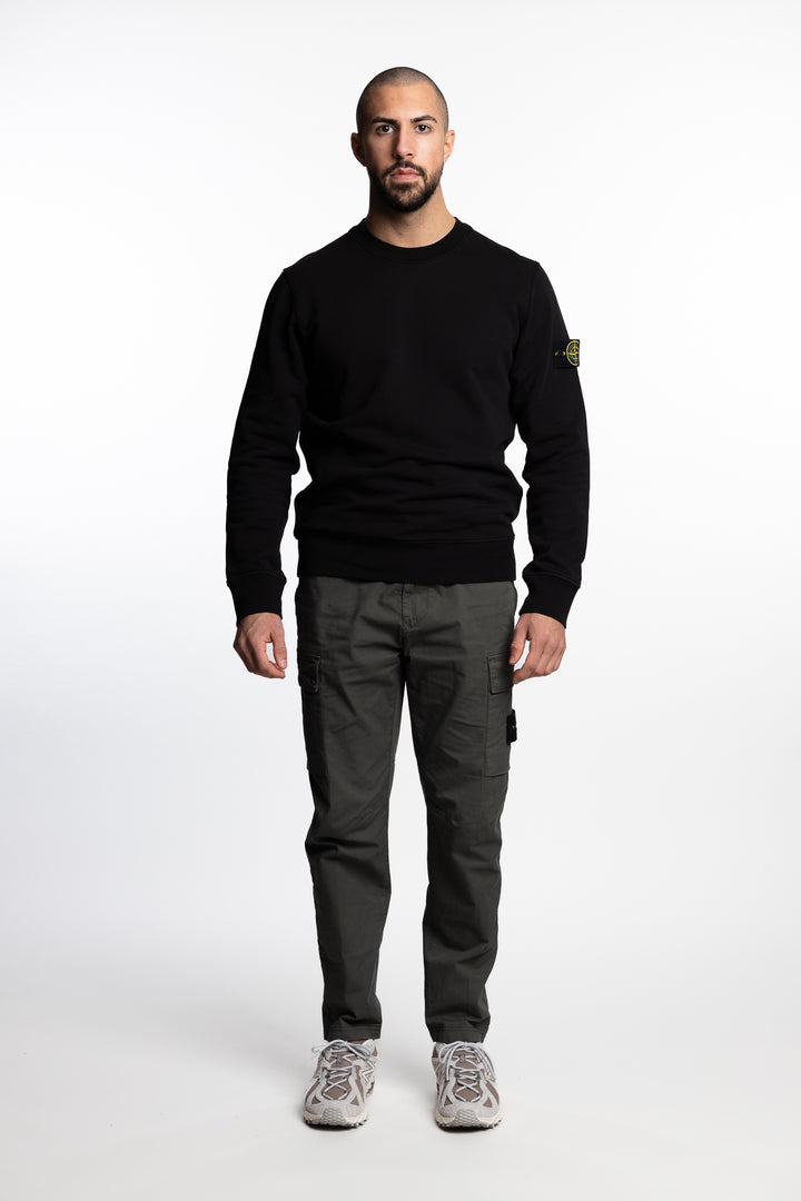 Garment Dyed Crewneck Sweatshirt Black