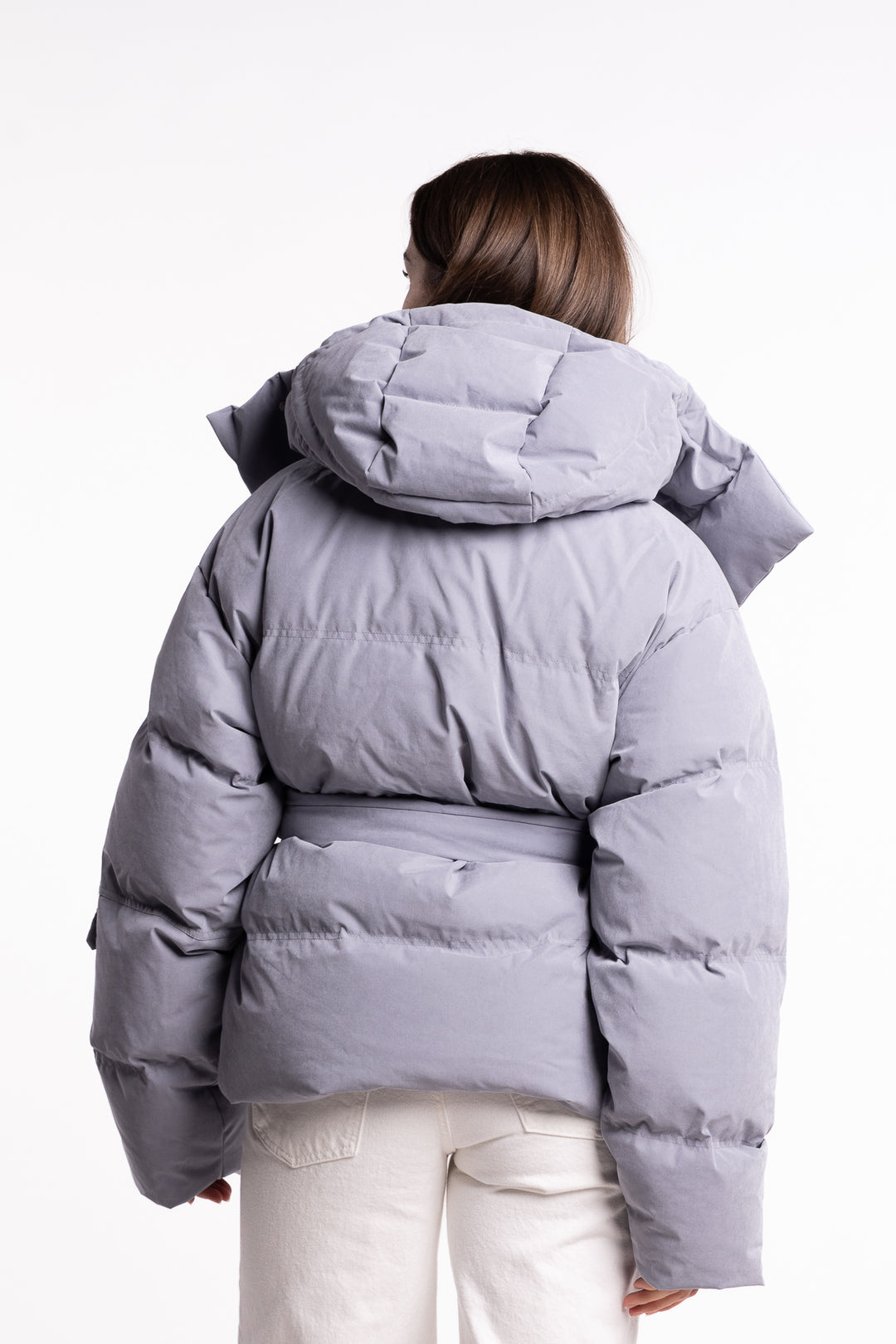 Steilia Brushed Down Jkt - Lt. Blue