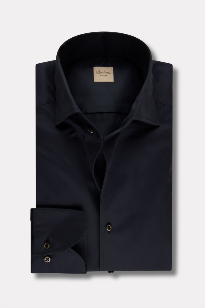 Slimline Twill Shirt Navy