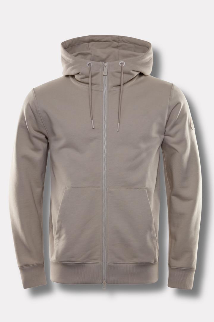Drift Terry Zip Hood Sand