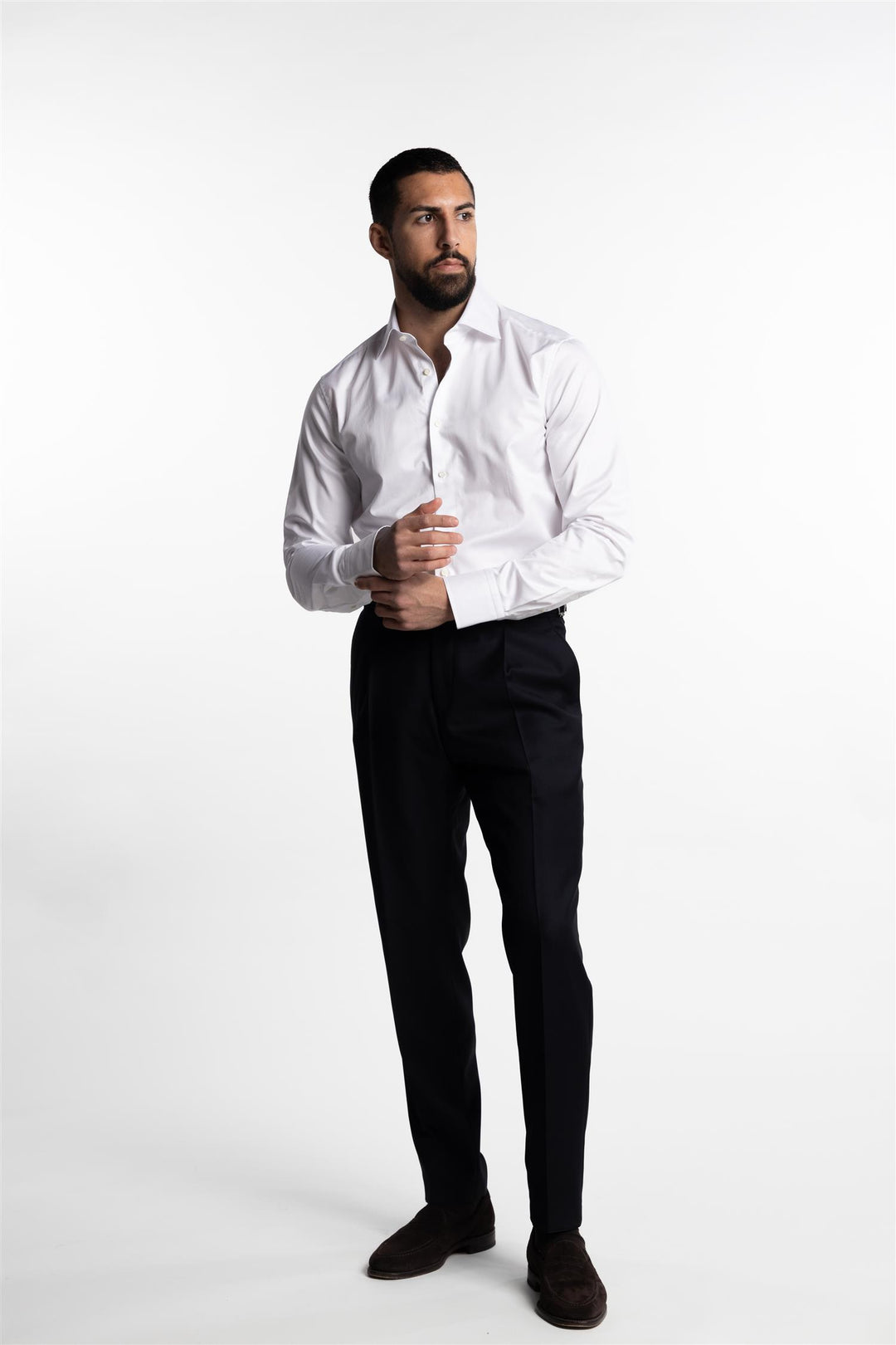 Slimline Twill Shirt White